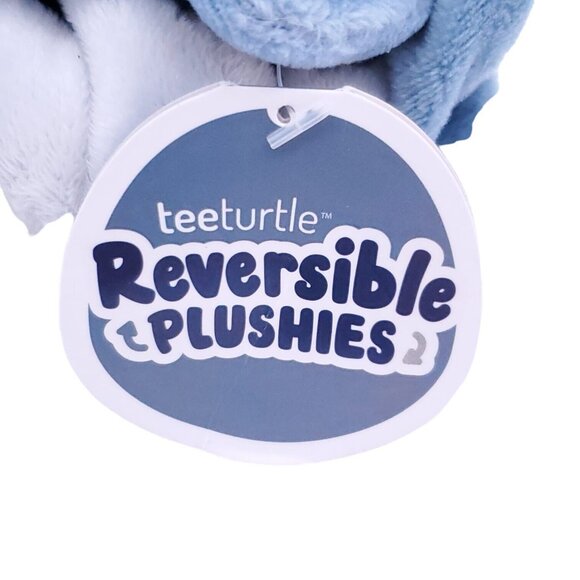 NEW TeeTurtle The Original Reversible Fox Plushie White + Gray‎ Plush Stuffed 4" - Picture 10 of 12
